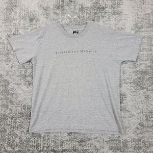 Vintage Compaq Computer T-Shirt Mens XL Extra Large Gray Intelligent Manager